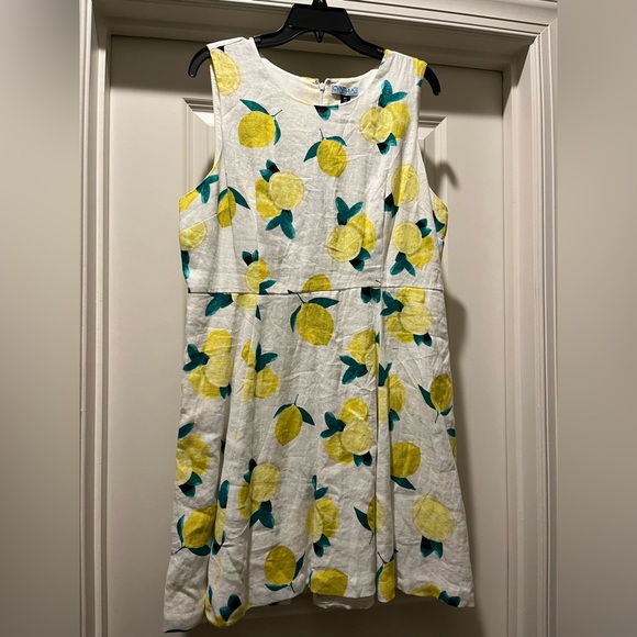 Cynthia Rowley Other - NWT Cynthia Rowley White and Yellow Linen Sleeveless Sundress